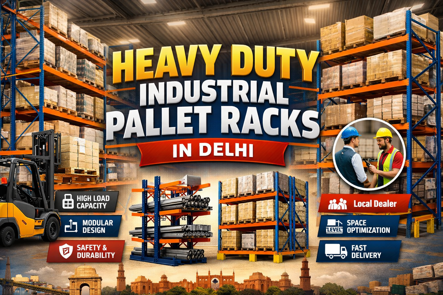 Heavy Duty Industrial Pallet Rack Manufacturers in Delhi: Built for Strength, Designed for Efficiency