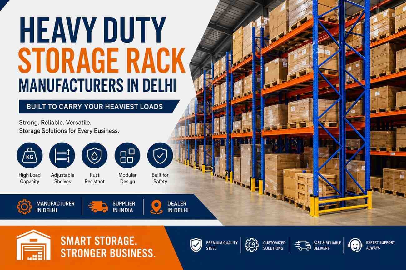 Heavy Duty Storage Rack Manufacturers in Delhi – Strength, Flexibility & Reliability for Modern Warehousing Heavy Duty Storage Rack Manufacturers in Delhi – Strength, Flexibility & Reliability for Modern Warehousing