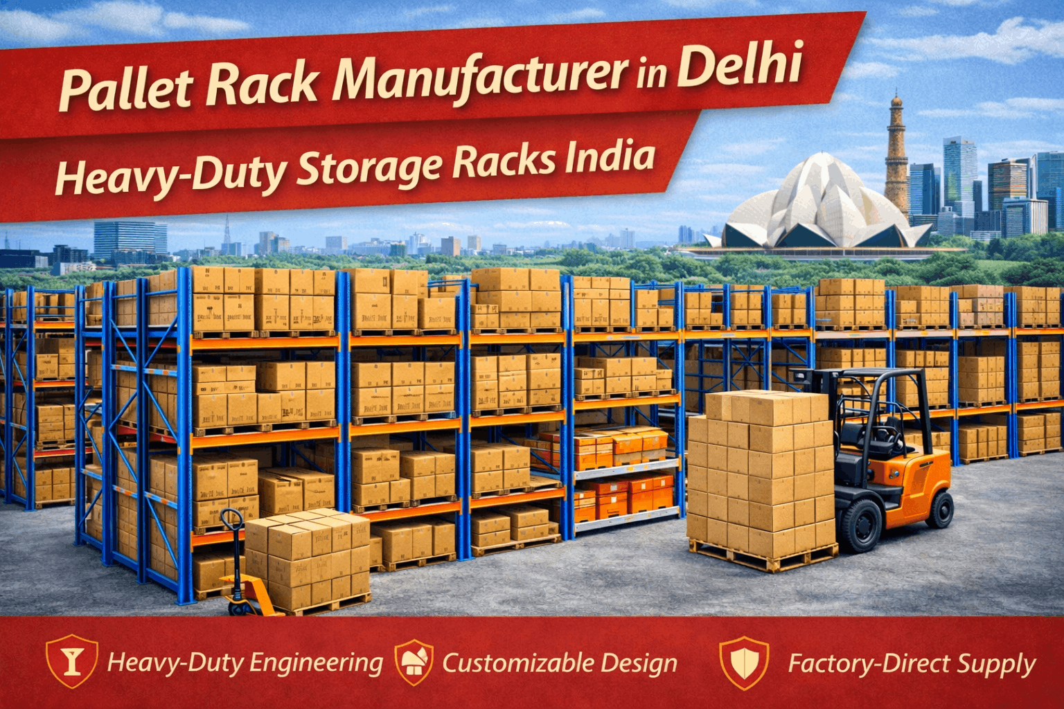 Pallet Rack Manufacturer in Delhi: Scalable Storage Solutions for Modern Warehouses