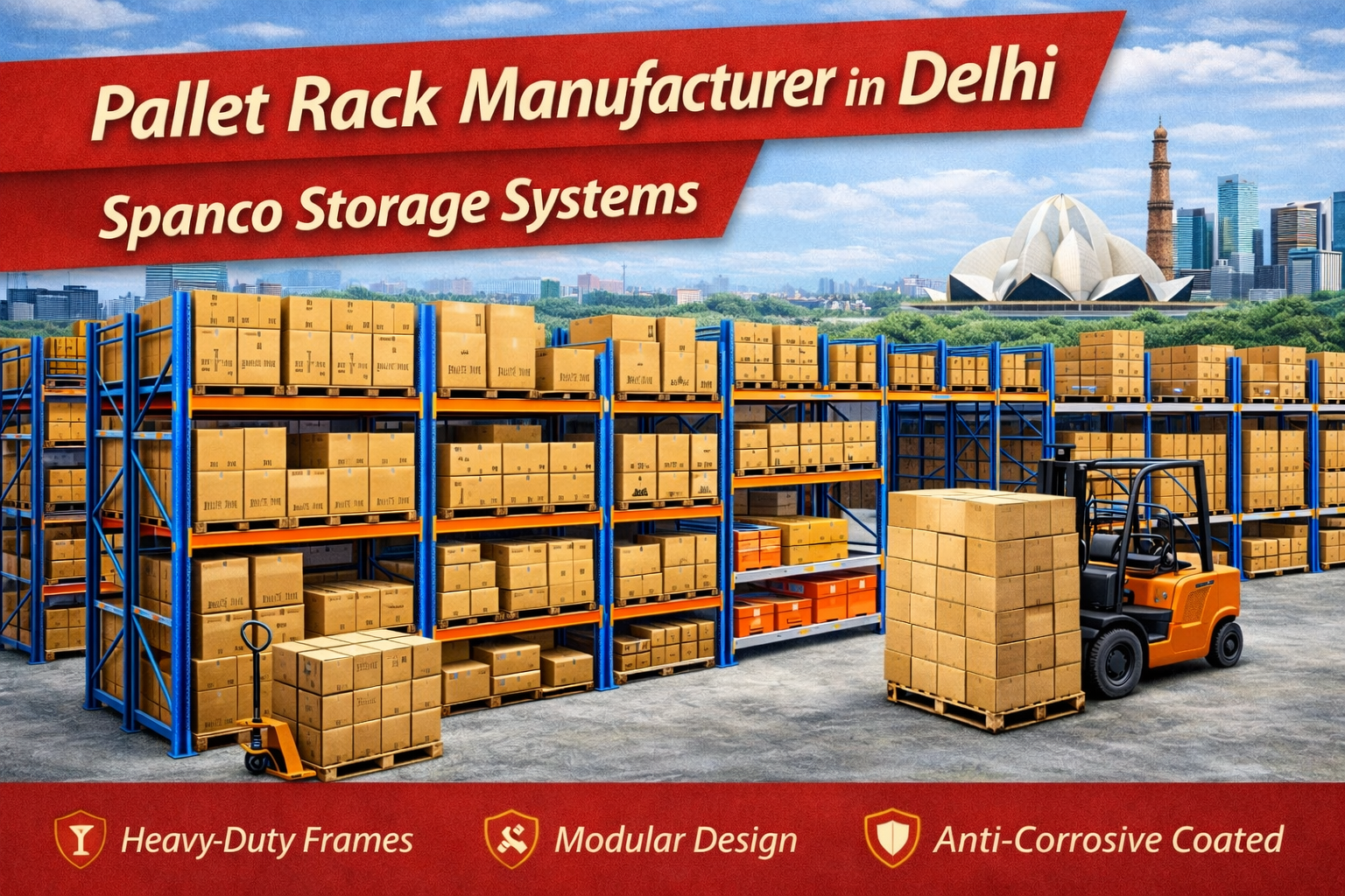Pallet Rack Manufacturer in Delhi – Smart Racking Solutions for High-Performance Warehouses