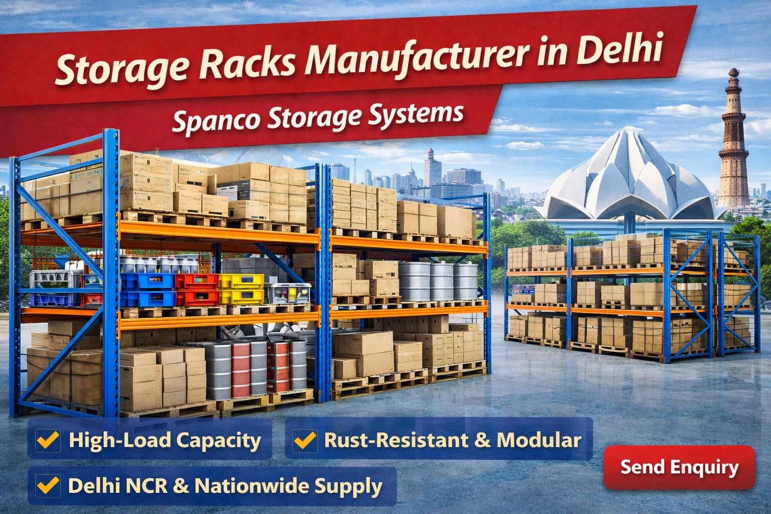 Storage Racks Manufacturer in Delhi – Smart Storage Solutions for Growing Warehouses
