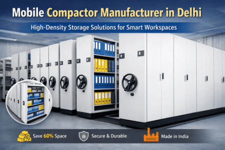 Mobile Compactor Manufacturer in Delhi – High-Density Storage Solutions for Smart Workspaces